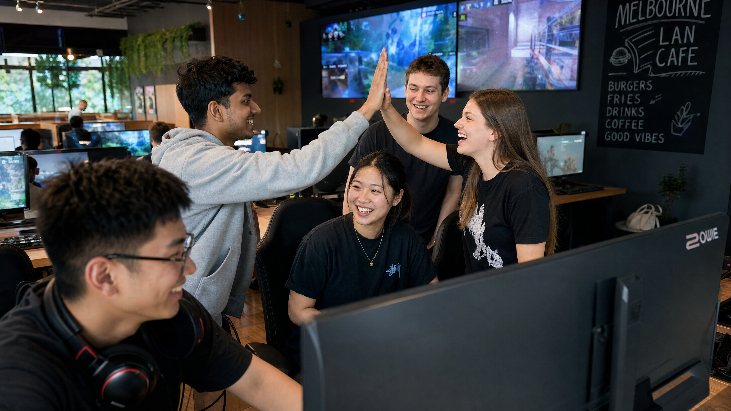 GameTurbine team at Melbourne LAN Cafe